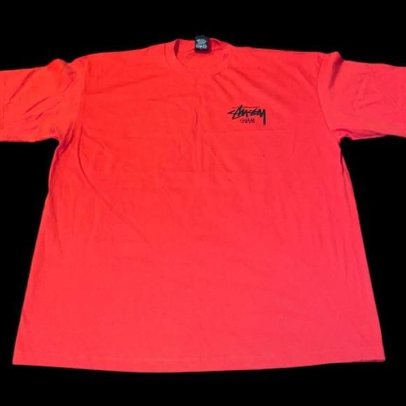 Stussy t shirt red Guam - Picture 4 of 5
